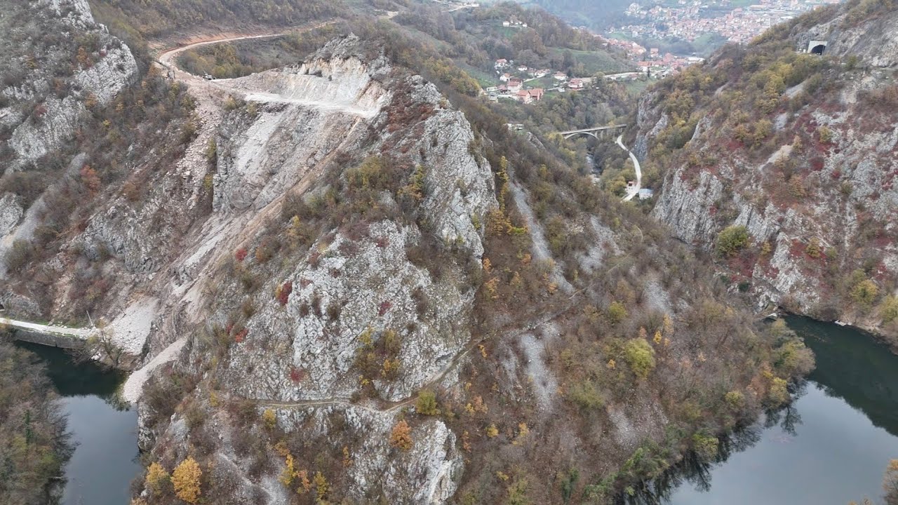 Obilaznica oko Užica - dron snimak