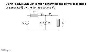 Example 1 Passive Sign Convention