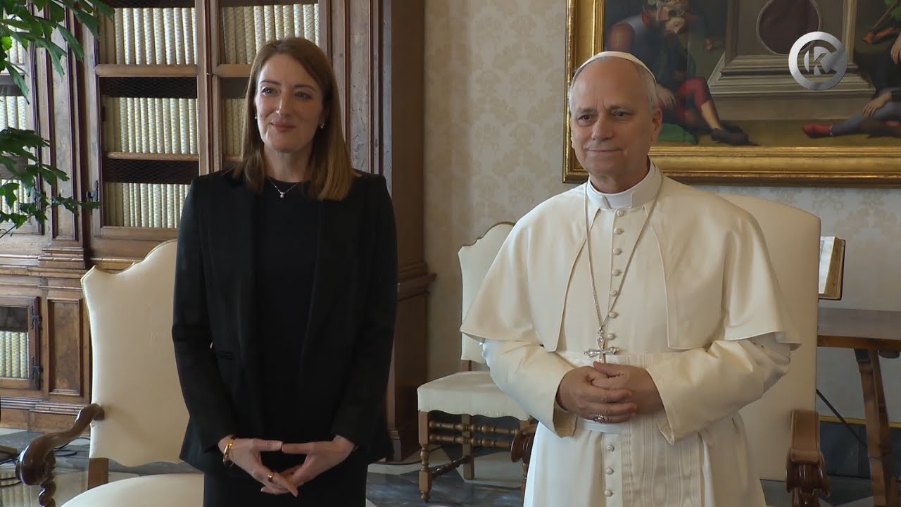 Papa Leone XIV riceve in Udienza la Presidente del Parlamento Europeo