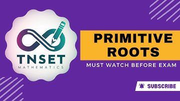 TNSET Previous Year Question Paper Solution | Primitive roots | #tnsetmaths #pgtrbmaths #setexam2024
