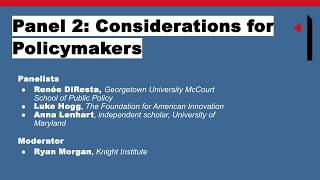 Panel 2: Considerations for Policymakers (Can Middleware Save Social Media?)