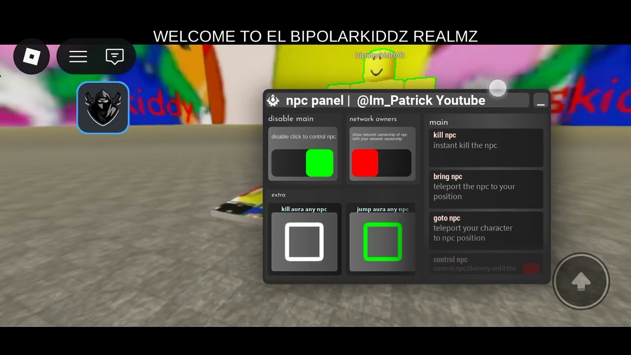Hack bipolarkidd realm with control npc lol