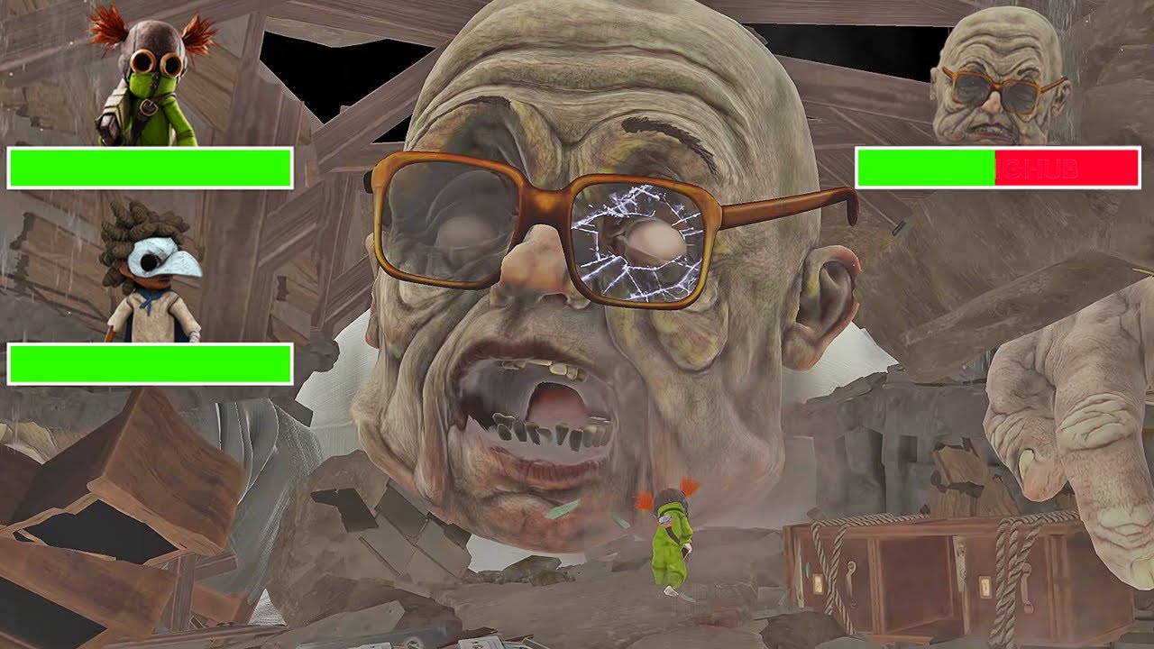 Little Nightmares 3 - ENDING and Final Boss Fight in BRIGHT Mode with Healthbars