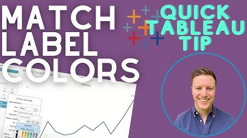 Match Label Color to Mark Color in Tableau (Quick Tip)