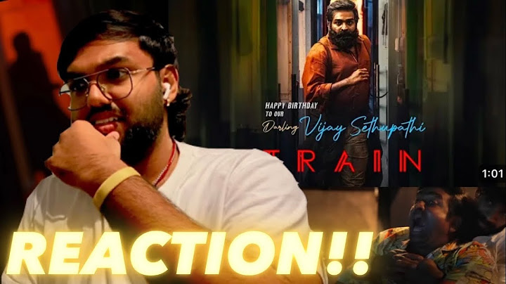 Train Glimpse, Mysskin X Vijay Sethupathy( REACTION!! )
