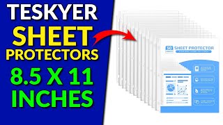 Teskyer Sheet Protectors 8 5 x 11 Inches