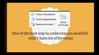 Trace Precedent & Dependent in sheet