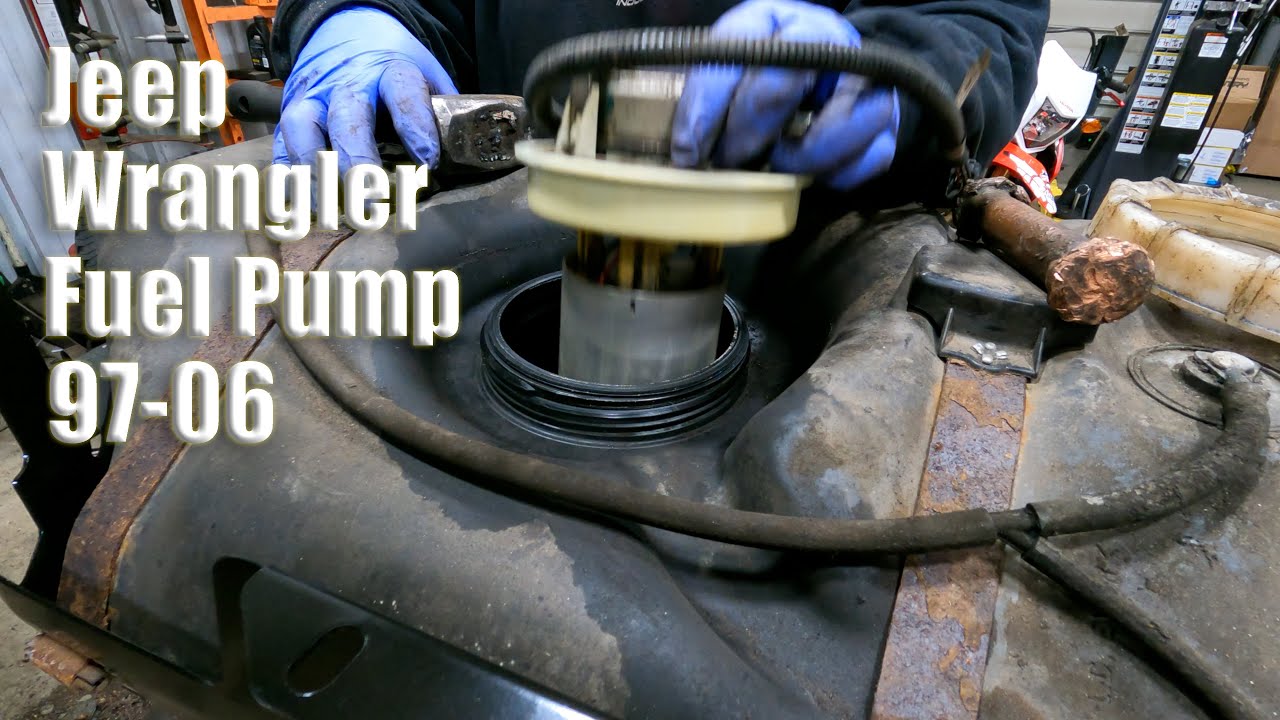 Jeep Wrangler Fuel Pump Replacement......and Fuel tank Skid Plate. - YouTube
