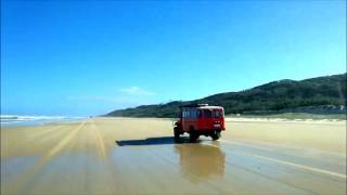 Ben&#39;s Landcruiser HJ drive on the 75miles beach 2 @ Frazer Island, QLD