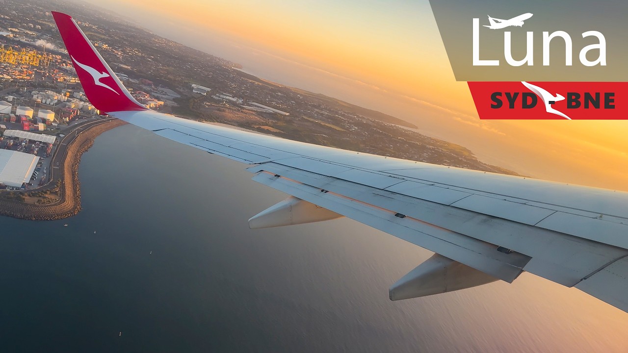 Qantas Boeing 737-800 Flight From Sydney to Brisbane