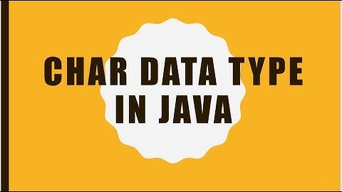 Lecture 12 :- Char data type in java || LearningStrome Academy