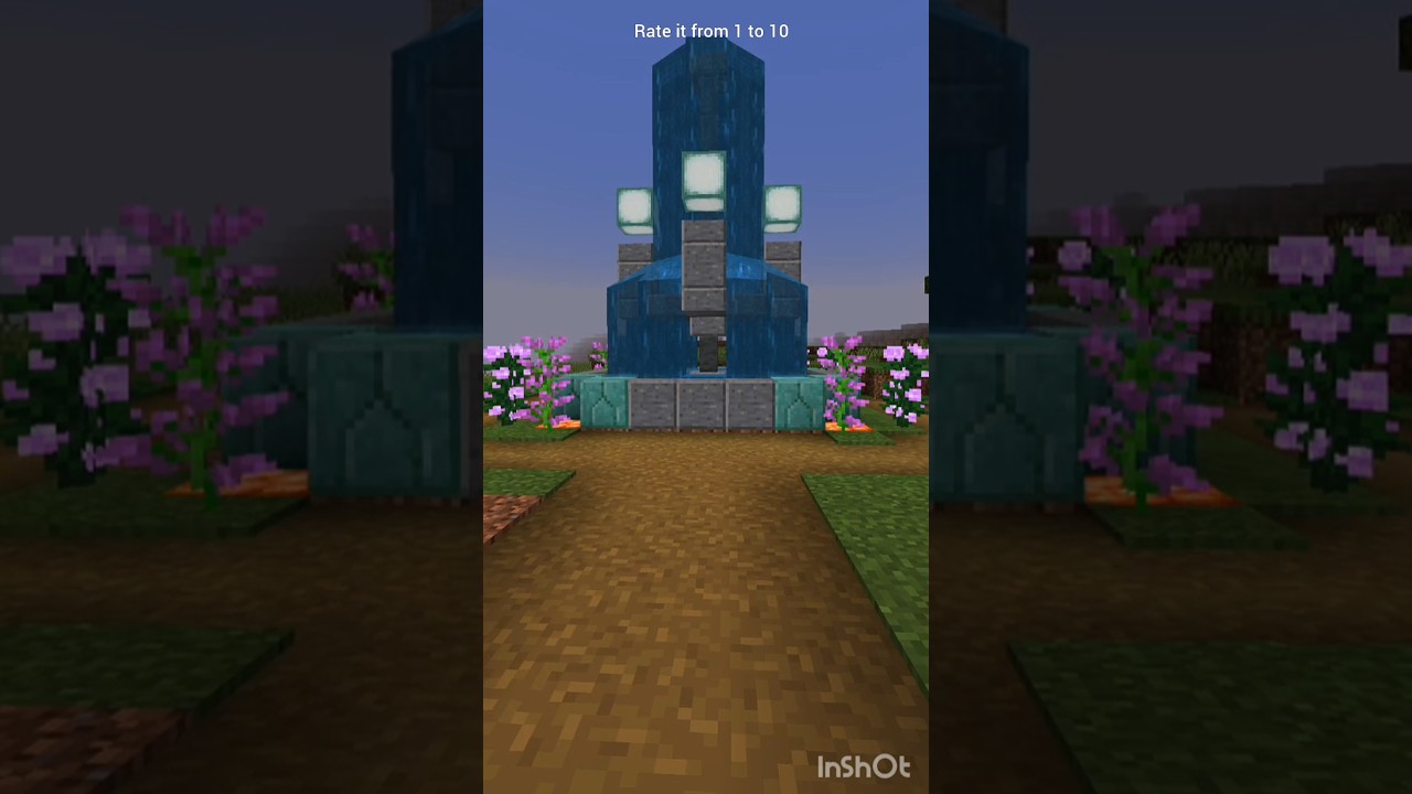 Minecraft fountain ✨ #shorts #gaming #trending