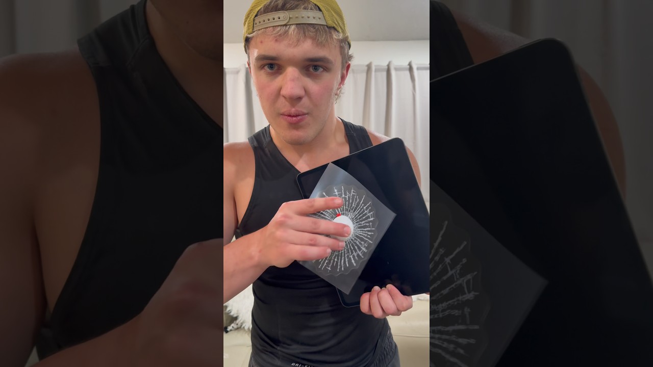 Broken IPad Prank On Little Brother 🤣 #shorts