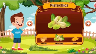 Learn Dried Fruits Names with Fun Cartoons 🥜🍇 | Healthy Learning for Kids | AD BACHPAN