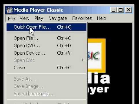 How to convert audio FLV file using Media Player Classic - YouTube