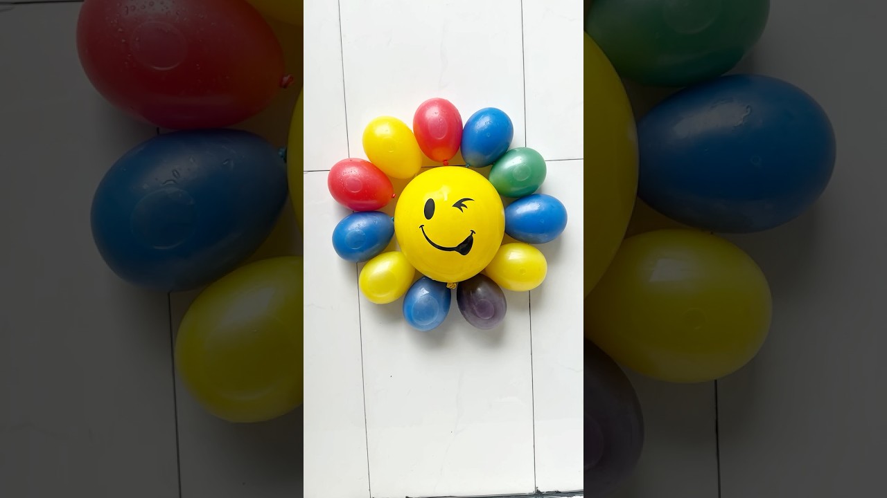 Color Splash Popping – Emoji Balloons + Orbeez ASMR Combo