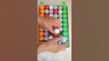 🍭🍭🍭Colour Sorting ASMR #asmr #satisfying #marblerun #relaxing