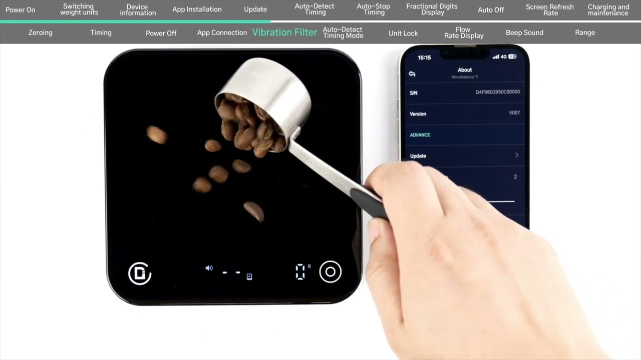 Microbalance Ti コーヒースケール Microbalance Ti - Coffee Brewing Scale – DiFluid