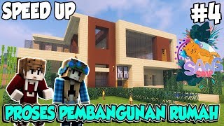 PROSES PEMBANGUNAN RUMAH BESAR VANIA DAN BUBU - Minecraft Sans SMP Indonesia #4