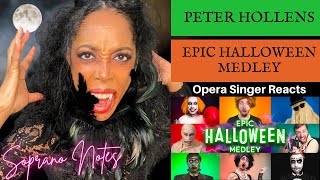 Opera Singer Reacts to Peter Hollens Epic Halloween Medley | MASTERCLASS |