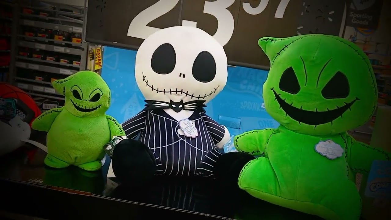 $23.97 Jack Skellington and Oogie Boogie Stuffed Animals, For Sale at Walmart on Dewey Avenue in Gre