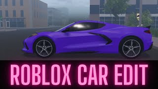 Roblox Car Edit