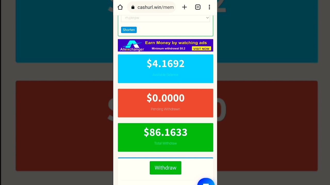 Best Shortlink website in Pakistan and India | Earn Money Shorlink Site 2022 || Shot video