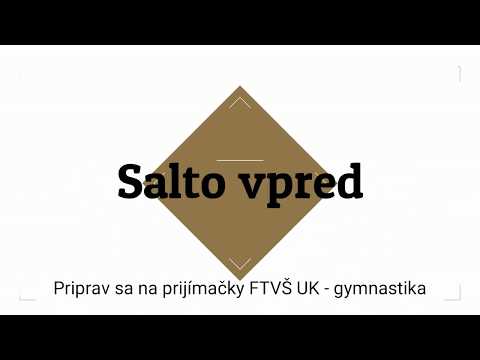 Salto vpred - Gymnastika - Priprav sa na prijímačky FTVŠ UK