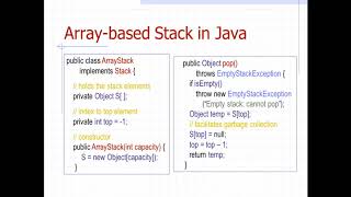 stacks in java