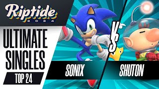 Sonix (Sonic) vs Shuton (Olimar) - Riptide 2024 - Ultimate Singles - Top 24