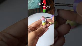 Diy clay dumpling 💖 #shortvideo #craftyliving #ytshorts #craftyhome #diy
