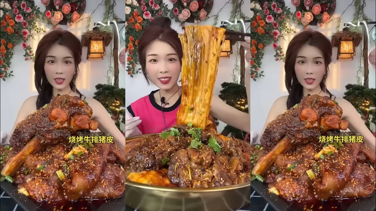 【ASMR】【MUKBANG】SPICY BRAISED PORK BELLY | EATING SHOW |CHINESE MUKBANG |食べ |吃播 LOVE ASMR•JENNIE #咀嚼音