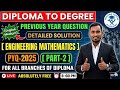 d2d 2026 previous year 2025 Engineering Mathematics #diplomastudents #d2d #2026 @NAYANCLASSES