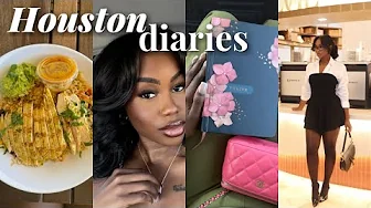 VLOG: LIVING IN HOUSTON | HAIR DAY, PUPPY YOGA, INFLUENCER BTS, EVENTS, CHURCH etc|THE DESSY RAY WAY
