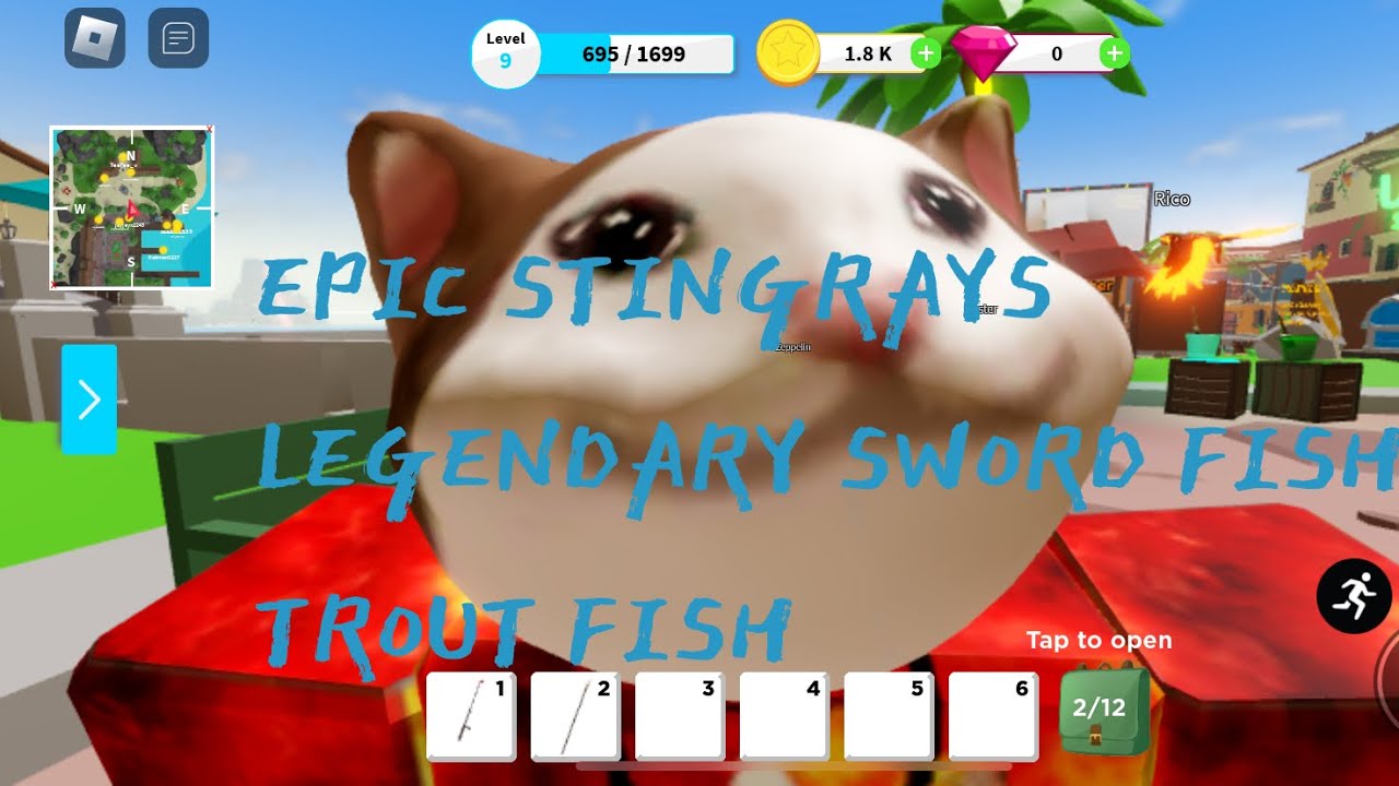 catching EPIC STINGRAYS LEGENDARY SWORD FISH AND TRIUT FISH!!!!(roblox fishing simulator)