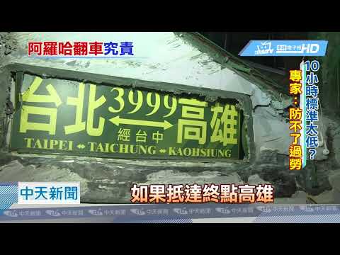 20190612中天新聞　過勞？　肇事駕駛6/6曾上班12小時　罰業者6.9萬元