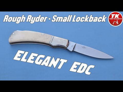 Rough Ryder White Smooth Bone Small Lockback Pocket Knife RR135 @georgia_adventurer