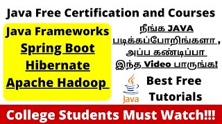 Java Free Certification Courses in Tamil | Sping Boot Free Courses in Tamil | Hibernate Free Course