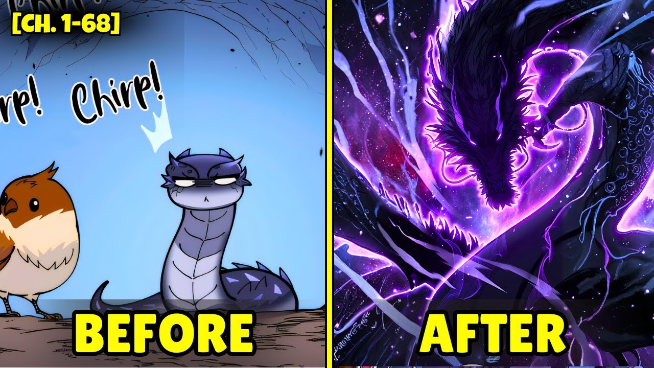 [1-68] He Was Born As A WEAK Snake, But Evolves Just By Devouring Demonic Monsters! - Manhwa Recap