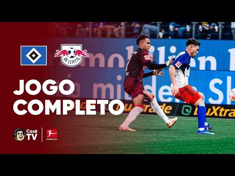 JOGO COMPLETO: HAMBURGO X RB LEIPZIG | BUNDESLIGA 2025/2026 | 24ª RODADA