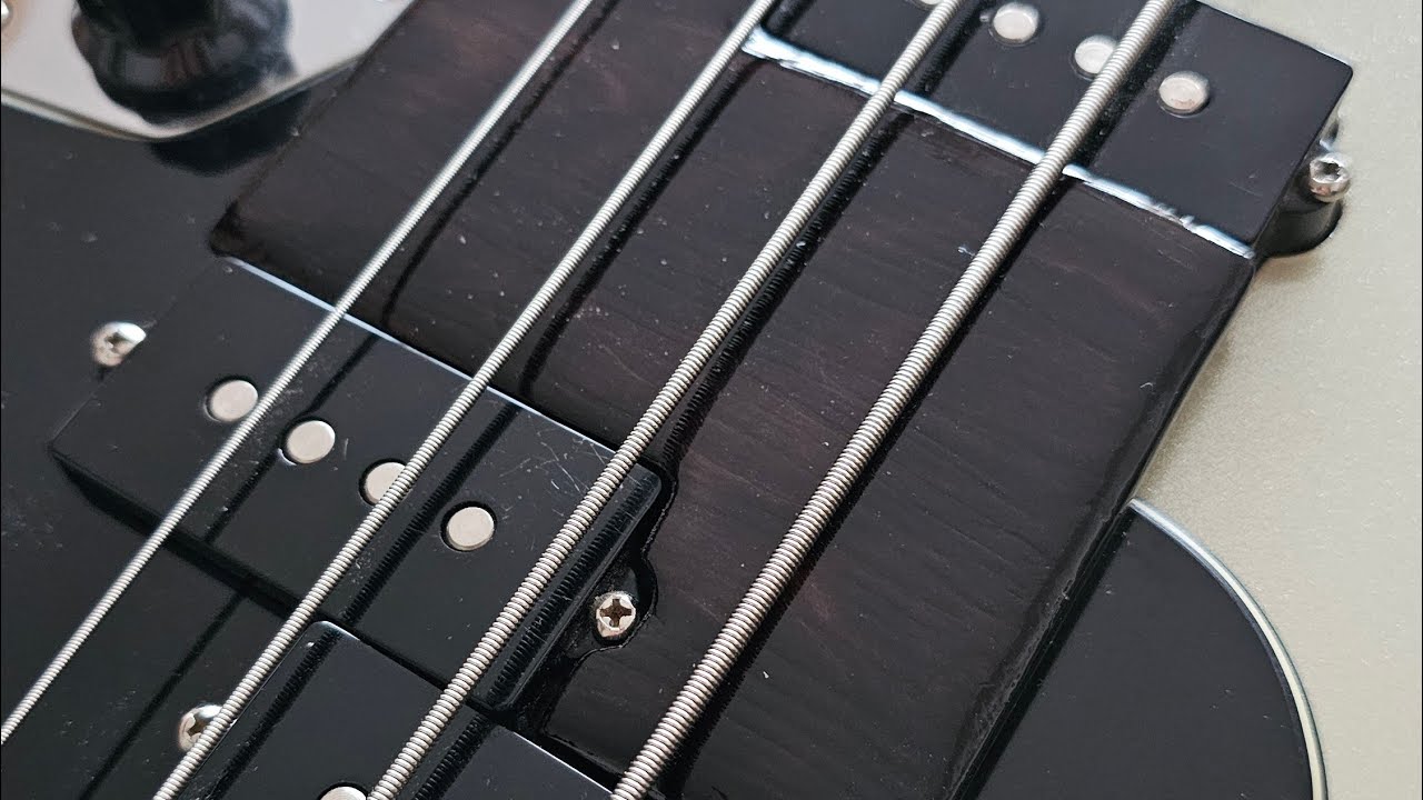 Making a Jazz bass finger ramp by hand