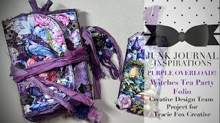 Witches Tea Party Folio SO MUCH PURPLE!! CDT Project @TracieFoxCreative  Flip-Through (Ad Feature)