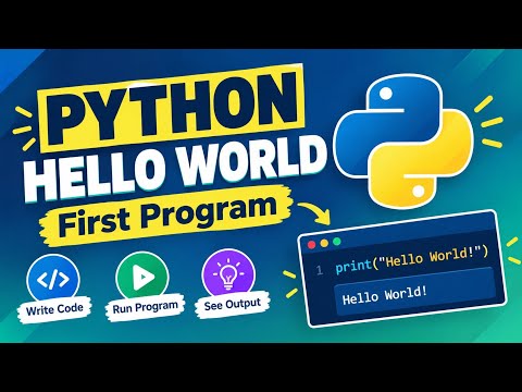 Python Hello World Program | Your First Step into Coding 🚀 #python #ai 