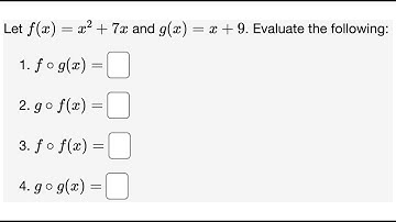 Composition of Functions Example 1
