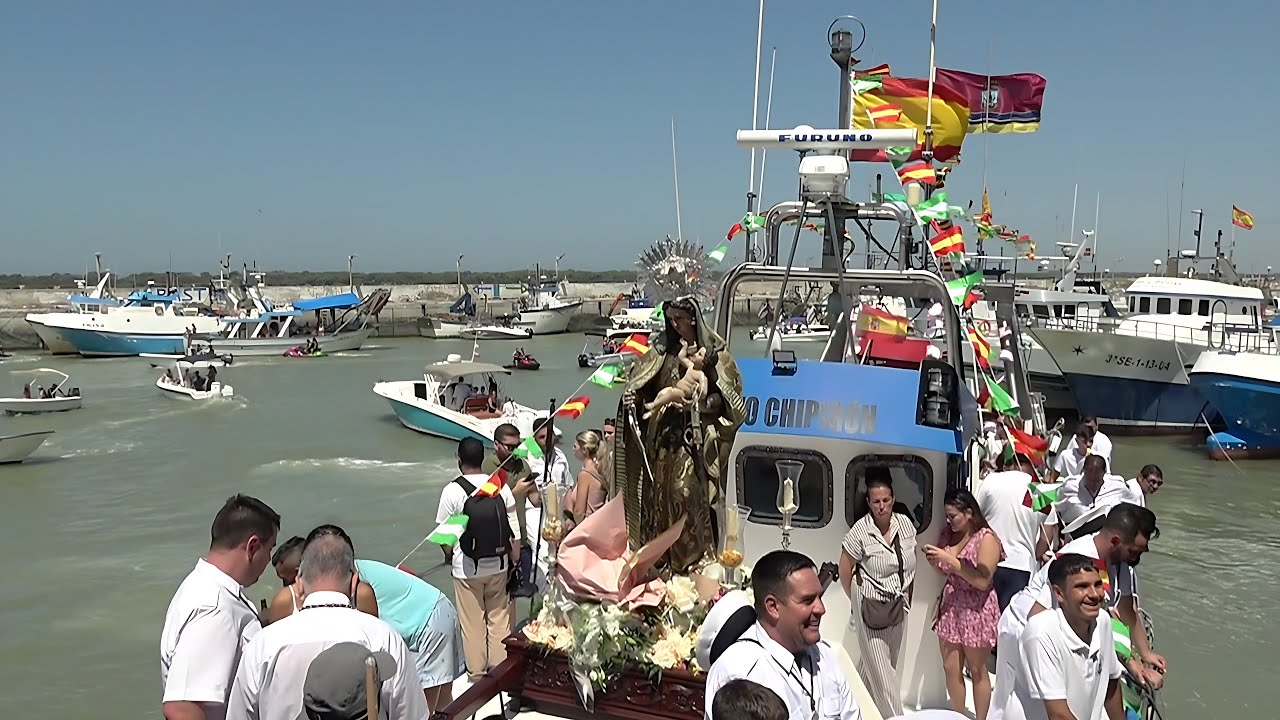 Procesión matinal y embarque ( Ntra. Sra. del Carmen de Bonanza ) - 2025 - Sanlúcar de Barrameda