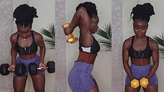 Dumbbell Arms And Shoulders Workout At Home Malida Yuwar