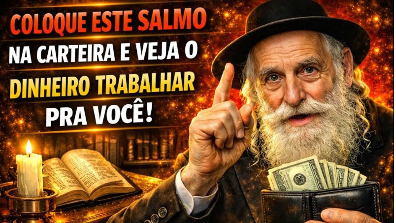 OS SÁBIOS JUDEUS DIZIAM COLOQUE ESTE SALMO NA CARTEIRA E O DINHEIRO COMEÇARÁ A TRABALHAR PARA VOCÊ