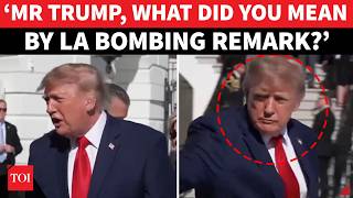 'WERE YOU IN SENSES?’: Reporter Grills Trump Over LA-San Diego Slip; He Walks Away | WATCH