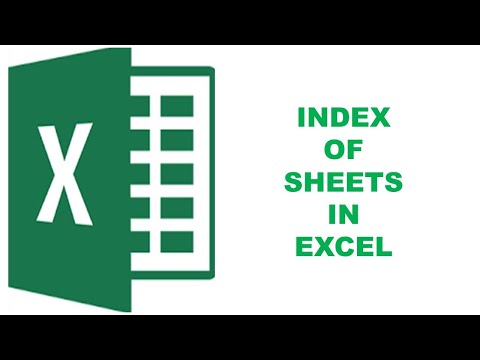 INDEX OF SHEETS