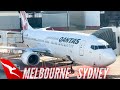 Qantas domestic experience  melbourne  sydney  qantas economy class  boeing 737800 trip report